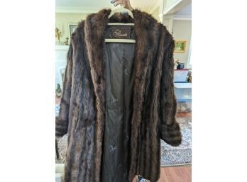 Full Length Fur Coat -see Description
