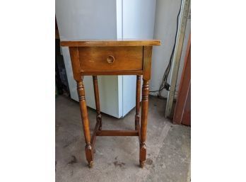 Small Vintage Table With Drawer