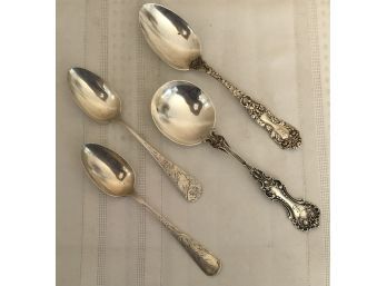 Vintage Wendell & Sons Sterling Silver Spoons (124 Grams)