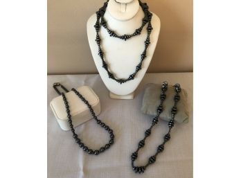 Vintage Hematite Necklaces