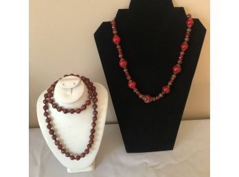 Vintage Artisan Glass Necklaces