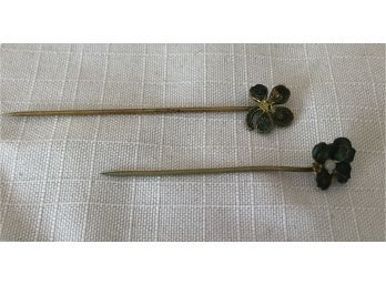 Antique Clover Stick Pins