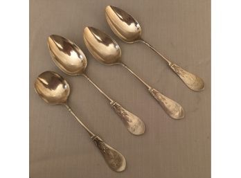Vintage Wendell & Son Sterling Silver Serving Spoons (173 Grams)