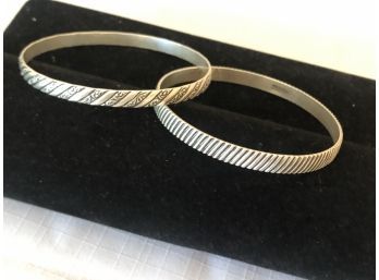 Vintage Danecraft Sterling Silver Bangle Bracelets (27.9 Grams)