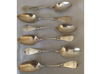 Vintage Jules Wendell & Mansfield & Baird Sterling Silver Spoons (97 Grams)