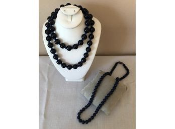 Midnight Blue Agate Necklaces