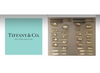 Vintage Authentic Tiffany & Co Flatware Set (1,350 Grams)
