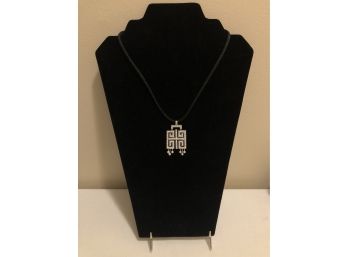 Sterling Silver CZ Cord Necklace