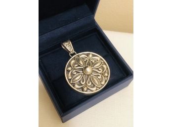 Mexican Sterling Silver Medallion Pendant (27.2 Grams)