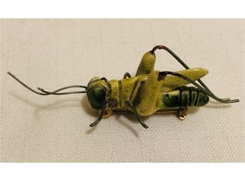 Artisan Grasshopper Brooch