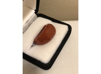 Solid Carnelian Stone Ring (8.8 Grams)