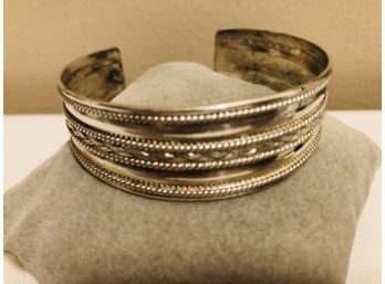 Indonesian Sterling Silver Cuff Bracelet (22.2 Grams)