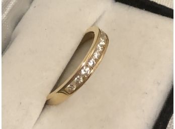 14K Gold Diamonique CZ Ring (2.3 Grams)