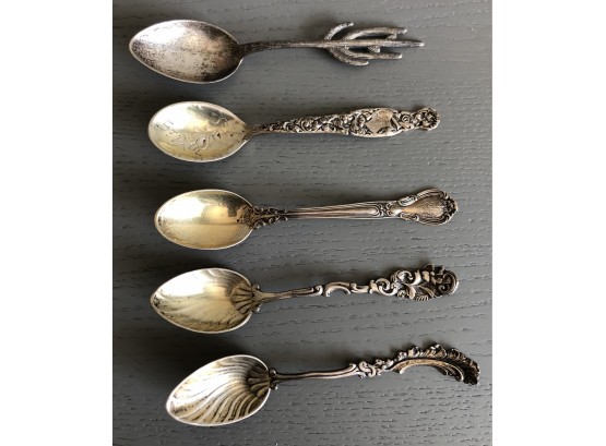 Vintage Sterling Silver Demitasse Spoons (46 Grams)