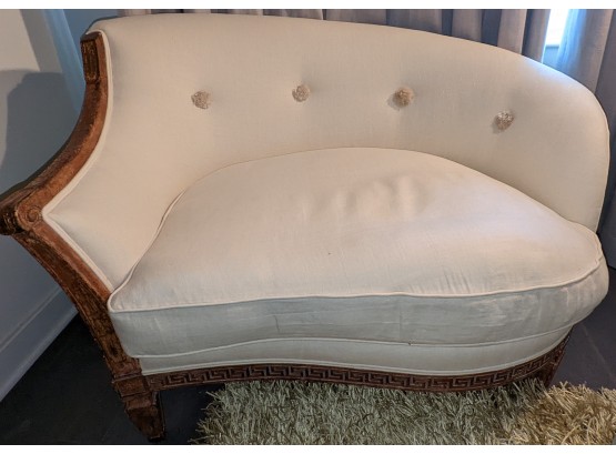 French Style Upholstered Settee