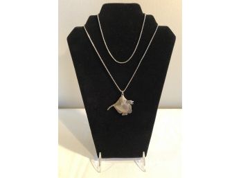 Sterling Silver Fish Necklace (21.2 Grams)
