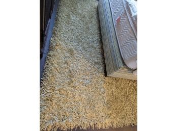 LUX Green Long Shag Carpet - 5' X 7'6' (India)