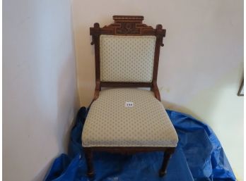 Very Nice Antique Upholstered Chair, #134