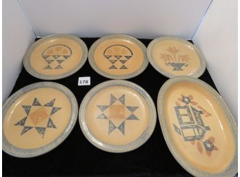 Pfaltzgraff Americana Plates & Platter, #178