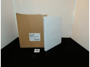 Box Of One Dozen 5/8 White Binders, Lot 1 Of 2, #46