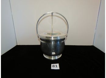Vintage Poole Silver Co. Silver-plated Ice Bucket With Thermos Liner, #81