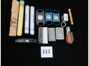 Lighters, Cigar Cutters, Cigar Tubes, #111