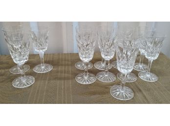 9 Waterford Glasses