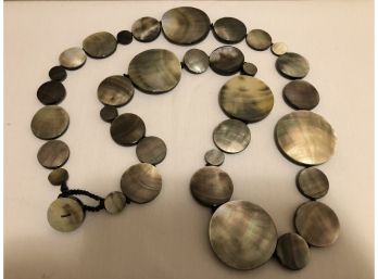 Mother Of Pearl Slice Necklace