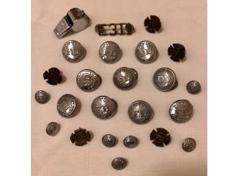 NYC Fire Department Engine 311 Buttons, Collar Pins & More