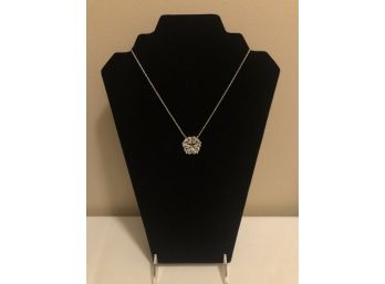 Sterling Silver Convertible 2-Way Jadeite Necklace (7.6 Grams)