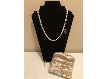 NEW! Honora Pearl Necklace & Pouch