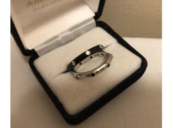Sterling Silver CZ Stacking Rings (7.2 Grams)