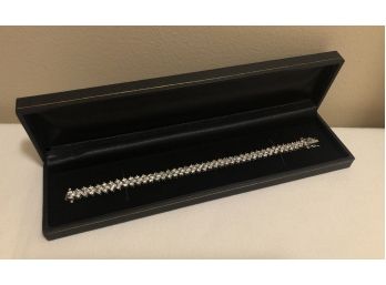 Sterling Silver CZ Bracelet (22.0 Grams)