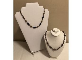 Vintage Artisan Crystal Necklaces