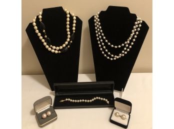 Faux Pearl Jewelry Collection (including Napier)