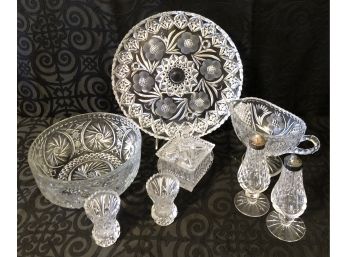 Vintage Cut Crystal & Glass Tableware