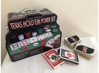 Texas Hold Em Poker Set & Card Decks