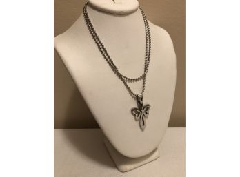 Stainless Steel Infinity Cross Necklace