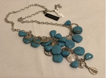 NEW! R. J. Graziano Signed Statement Charm Necklace