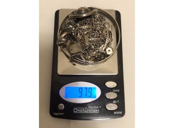 Sterling Silver Parts Lot (97.9 Grams)