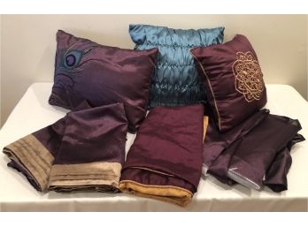 Decorative Pillows, Euro Shams & Queen Bed Skirt