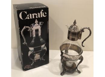 Silverplate Carafe & Stand