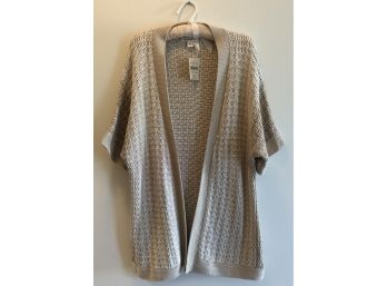 NEW!  Coldwater Creek All Cotton Textured Cardigan