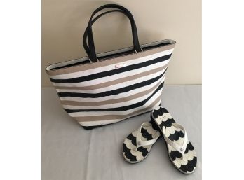 Designer Kate Spade Tote Bag & Sandals