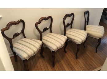 New Upholstered Antique Chairs (4)