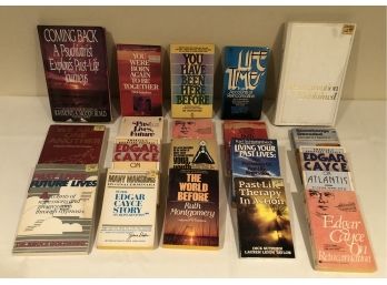 Past Lives Book Collection Featuring Edgar Cayce