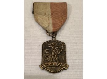 Vintage Bowman CAA Archery Medal Ribbon Pin