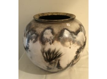 Large Decorative Jardiniere (signed By Artist)