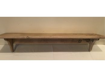 Hand Painted Wooden Shelf (Signed By Artist)