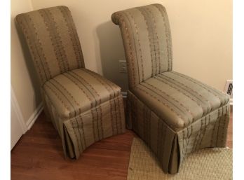 Pair Of Accent Slipper Chairs